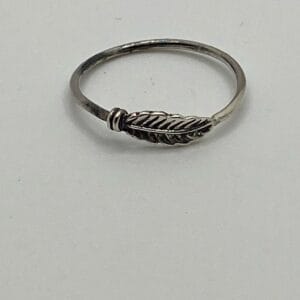 Bague argent light plume