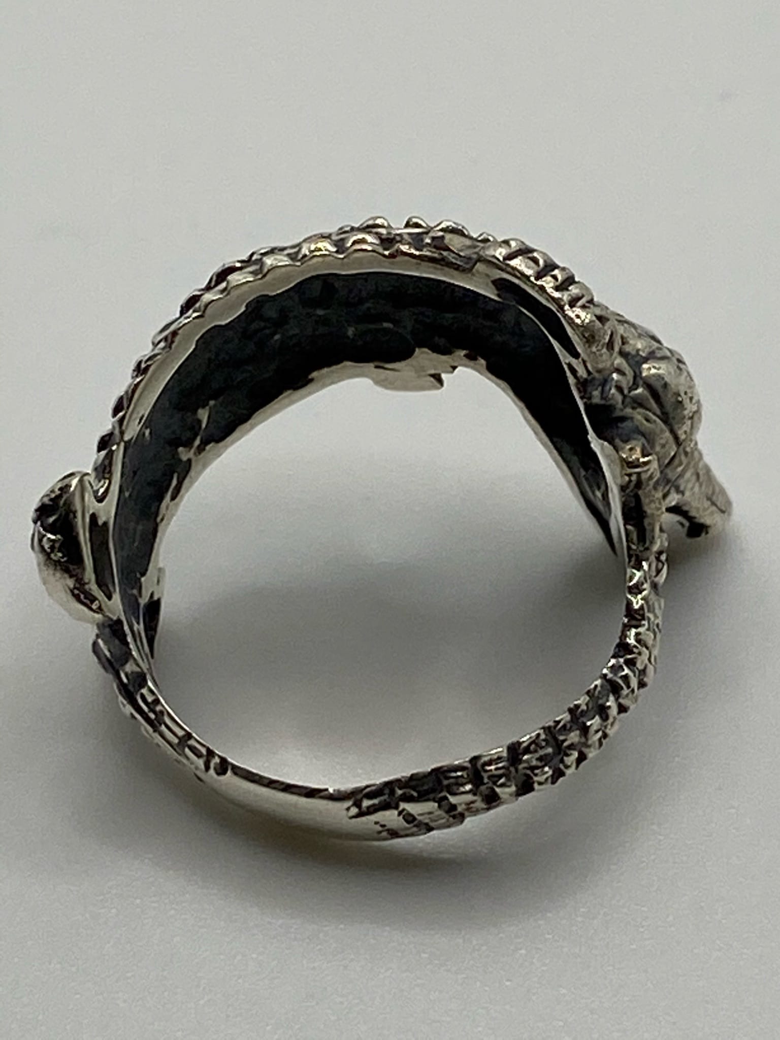Bague argent Croco – Image 3