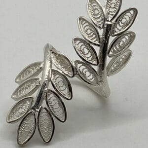 Bague Argent Fil hojas