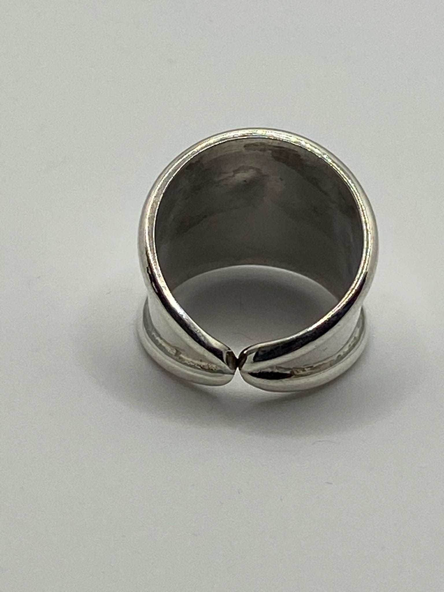 Bague Argent Ancho Bord/Lizo – Image 3