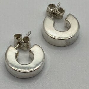 Boucles d'oreilles anneaux épais