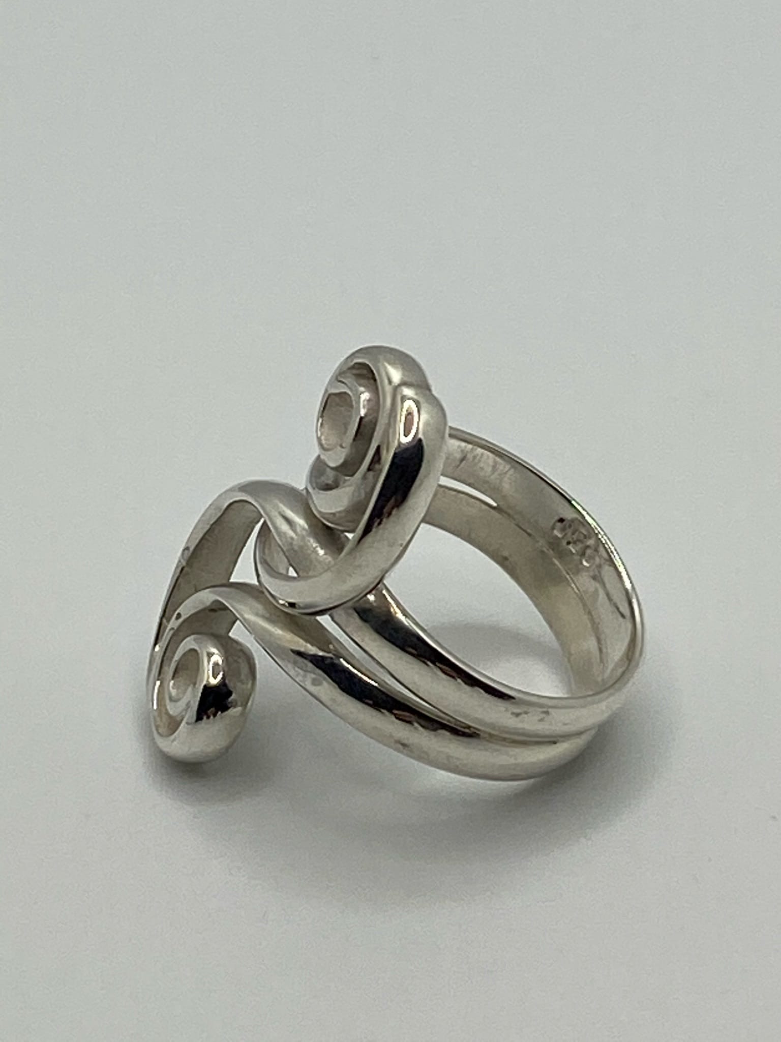 Bague Argent Clé de sol – Image 2