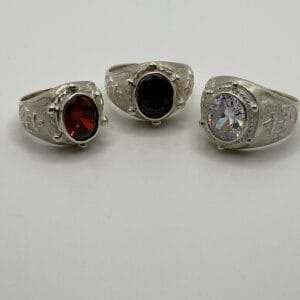 Bague argent gd zircon