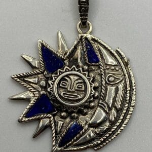 Pendentif Sol y Luna pierres naturelles