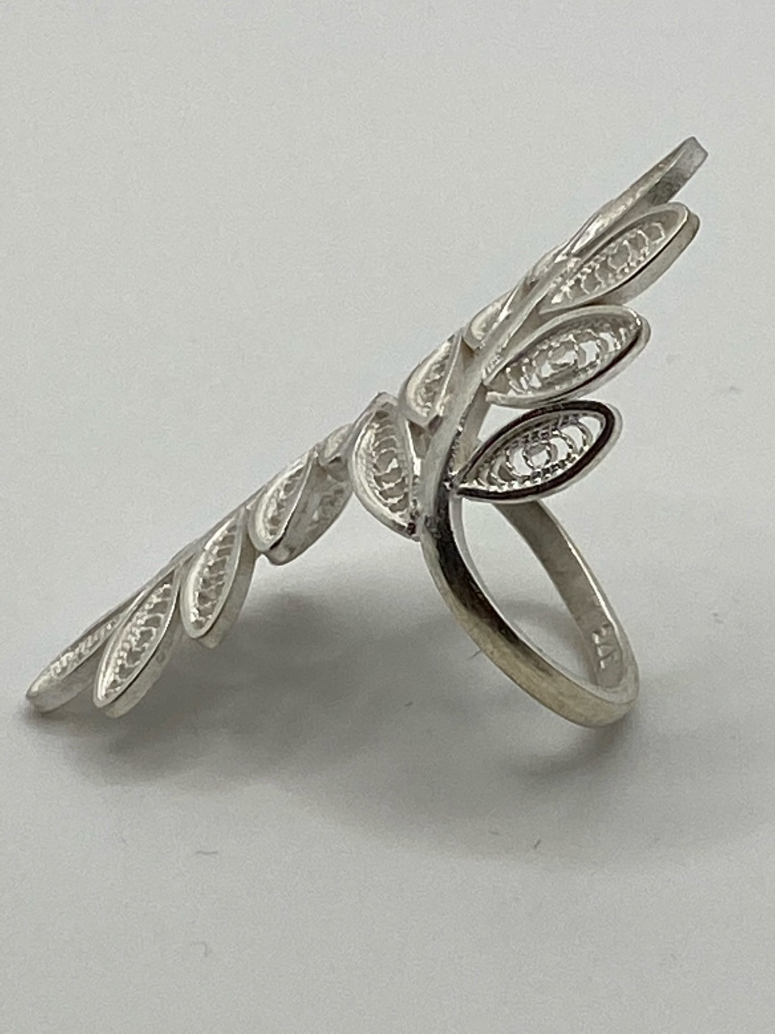 Bague Argent Fil hojas – Image 2