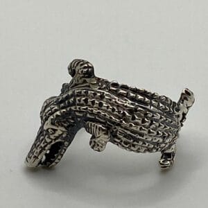 Bague argent Croco
