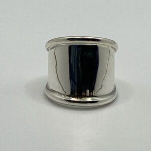 Bague Argent Ancho Bord/Lizo