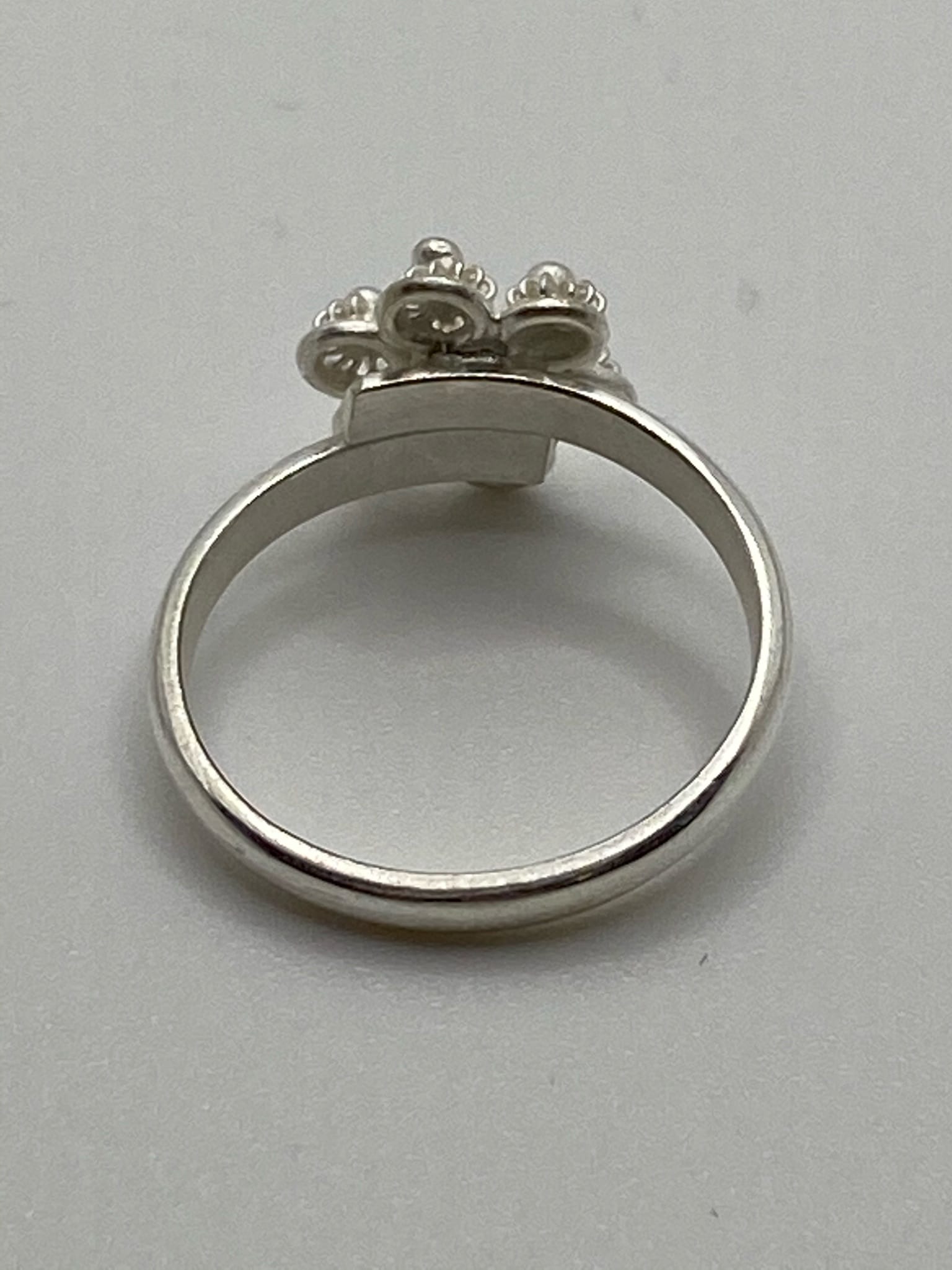 Bague Argent Florcita fil – Image 3