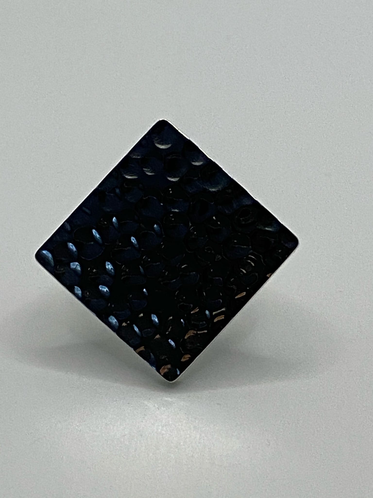 Bague Argent Cuadrado Martelé