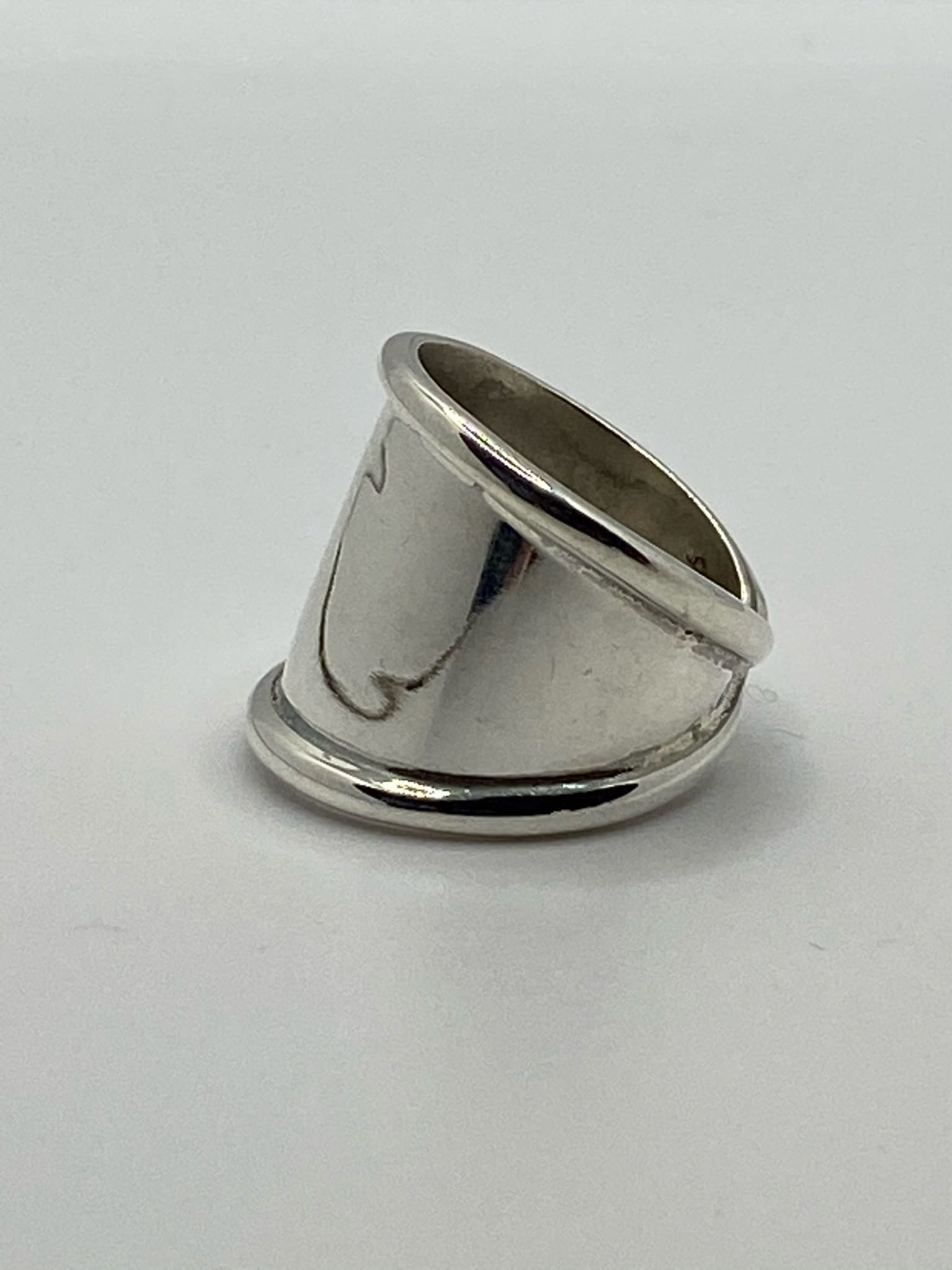 Bague Argent Ancho Bord/Lizo – Image 2
