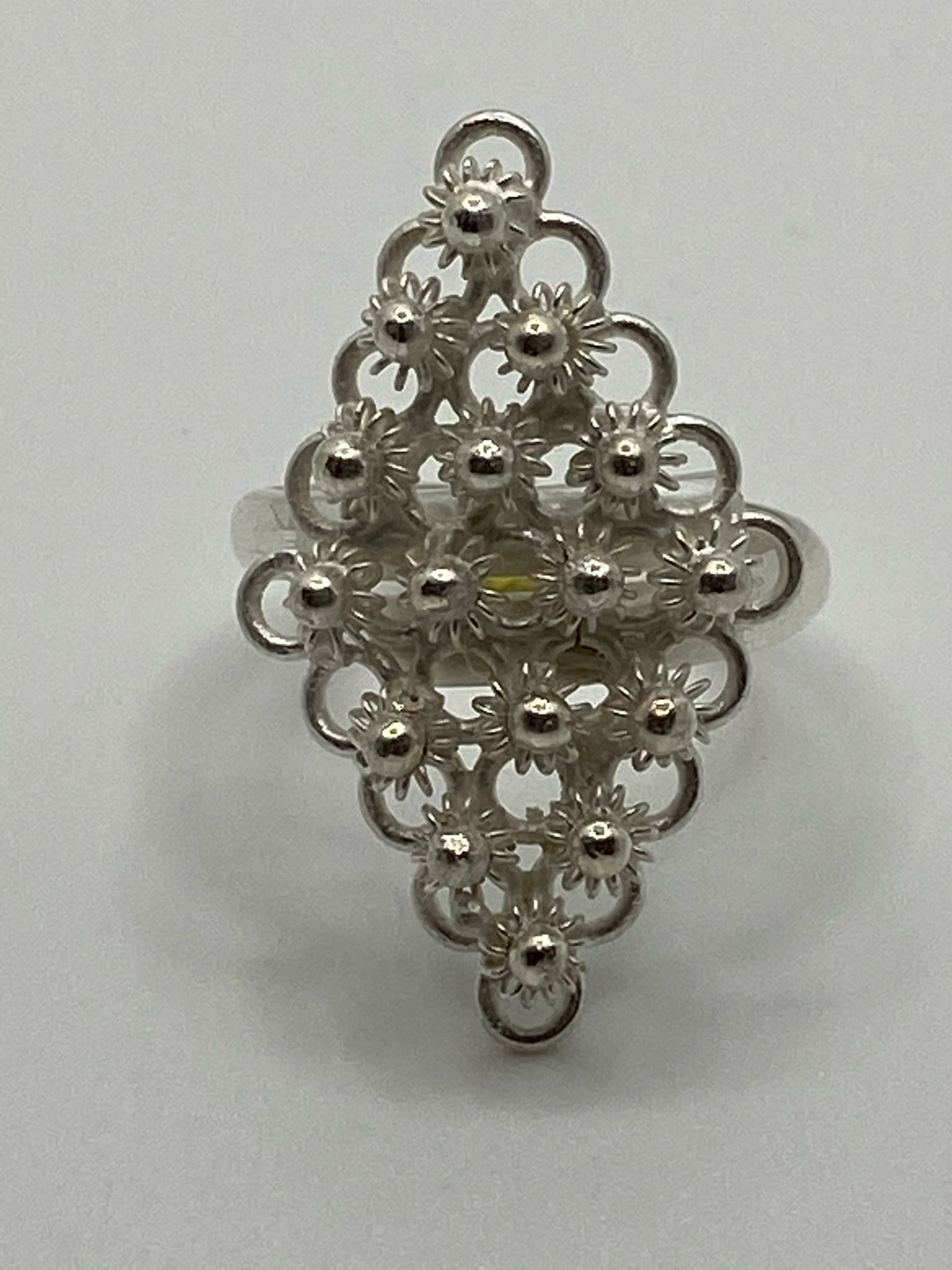 Bague Argent Losange fil