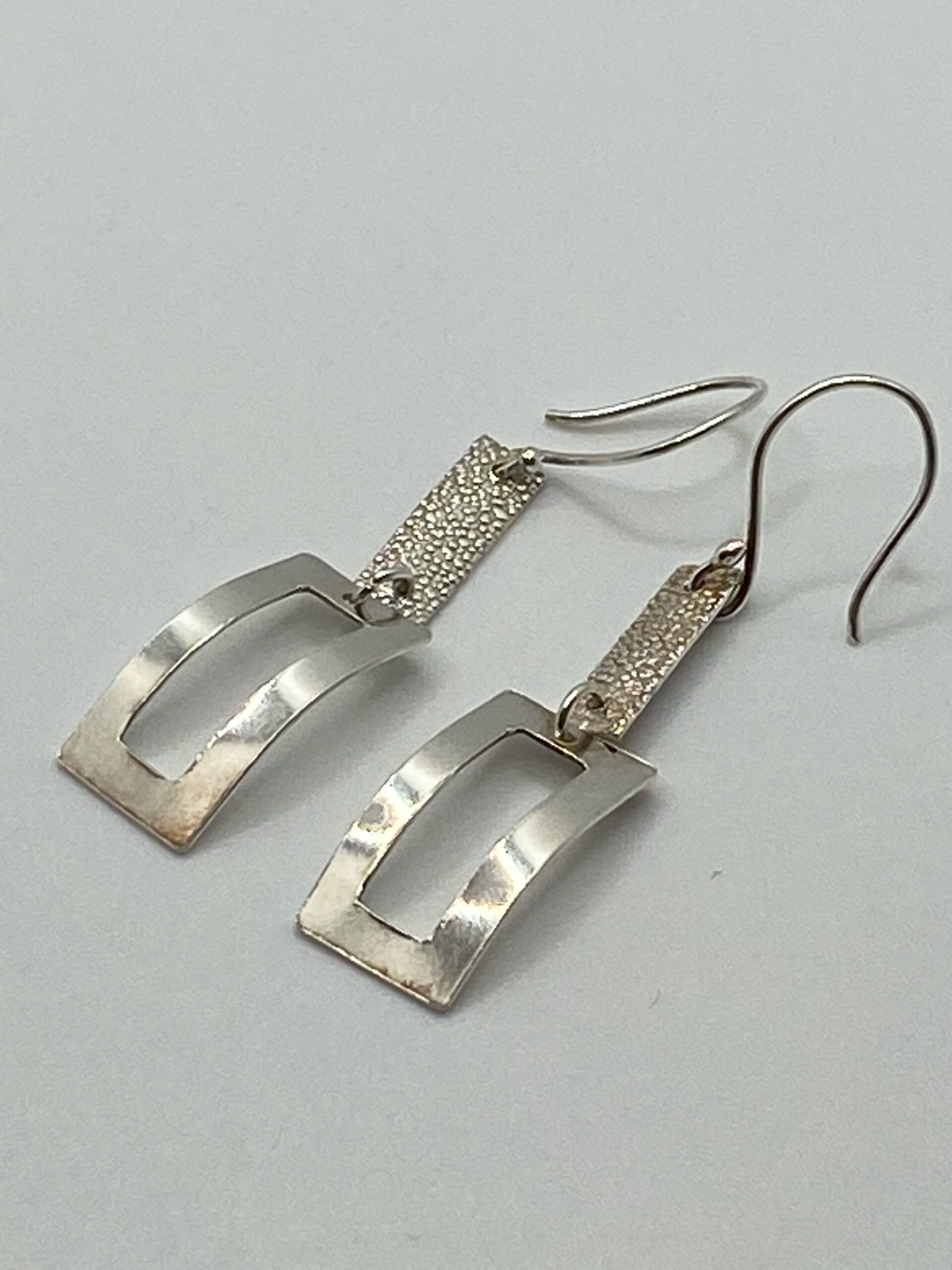 Boucles d'oreilles rect stri SL