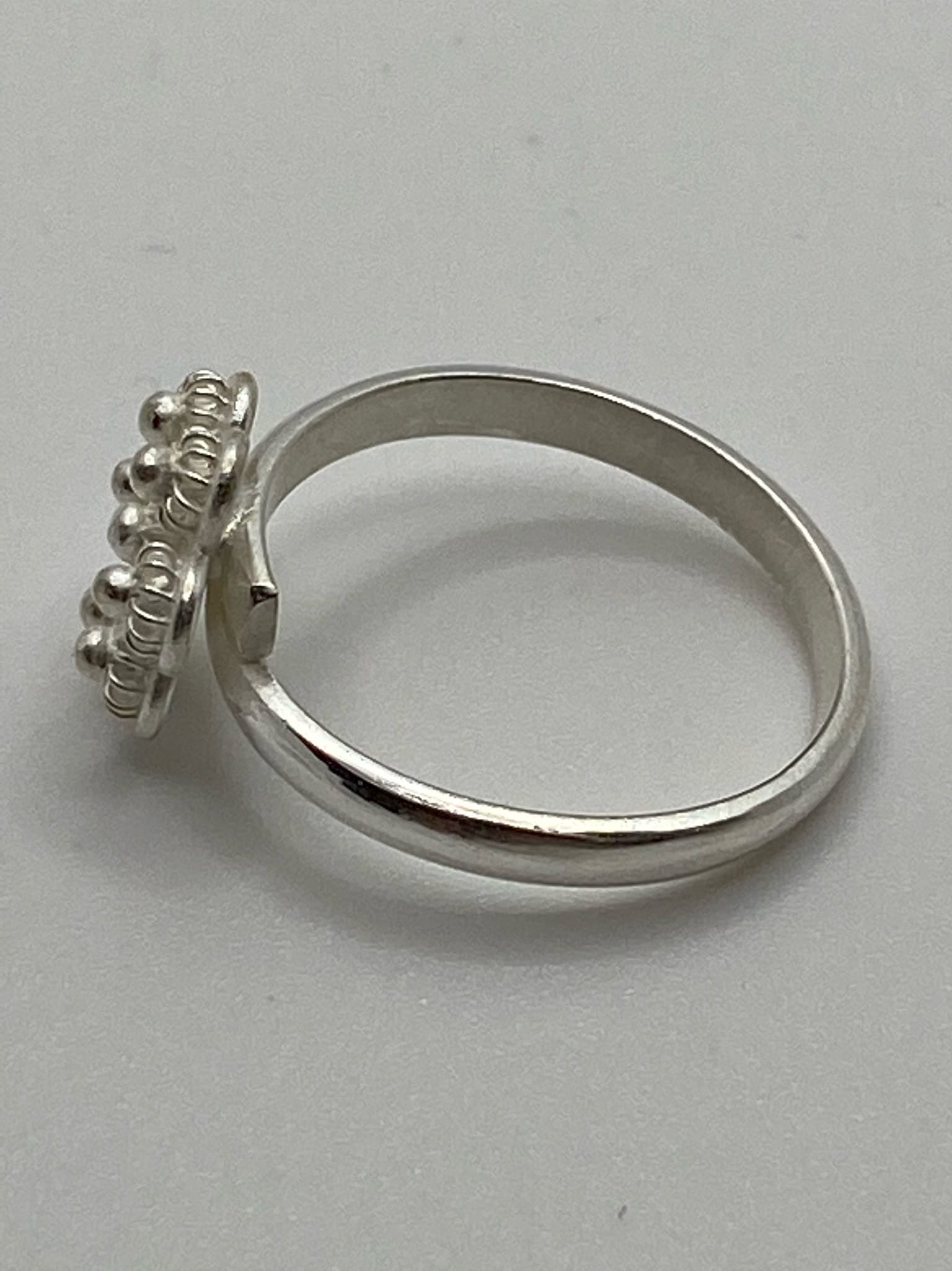Bague Argent Florcita fil – Image 2